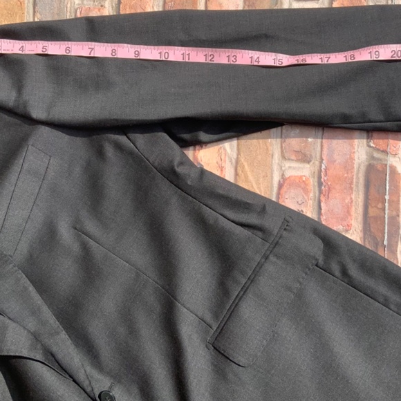 Men’s Bartorelli Napoli Abito Sartoriale charcoal Gray 2 button suit - Picture 6 of 17